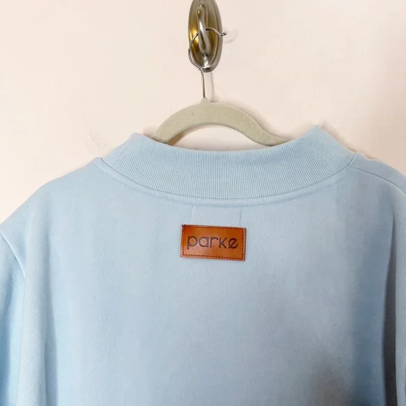 Parke Classic Mockneck Sweatshirt Ice Blue L/XL - Picture 6 of 7